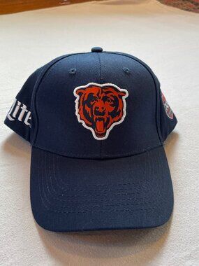 Chicago Bears Navy Baseball Cap with Orange Logo